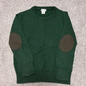 Crewcuts Forest Green Sweater with Brown Elbow Patches